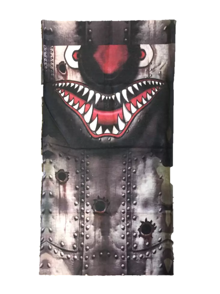 Putkihuivi, Face and Bullet Hole - Putkihuivit - B196 - 1