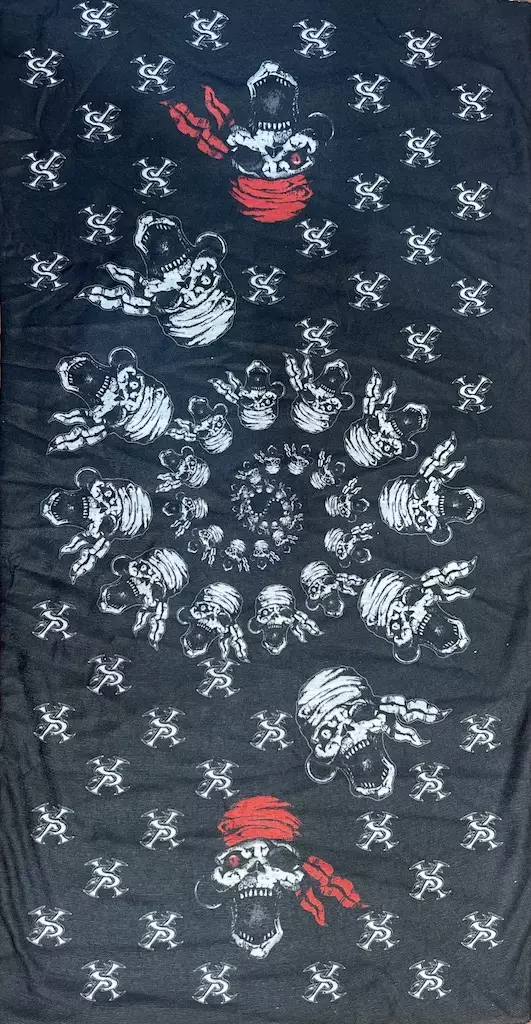 Putkihuivi merirosvokalloja spiraalissa - Putkihuivit - B326 - 1