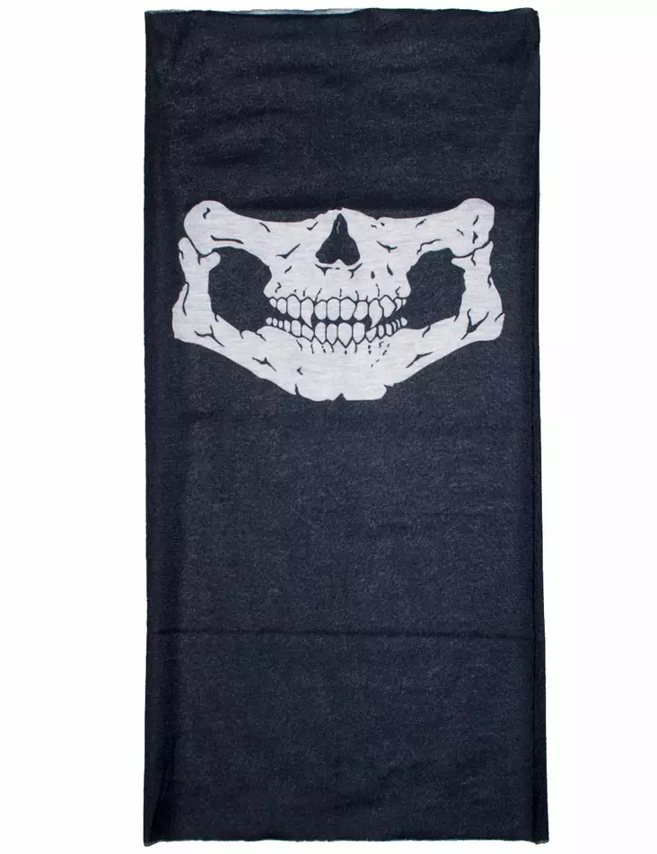 Putkihuivi, Musta, Skull Face - Putkihuivit - B146 - 1