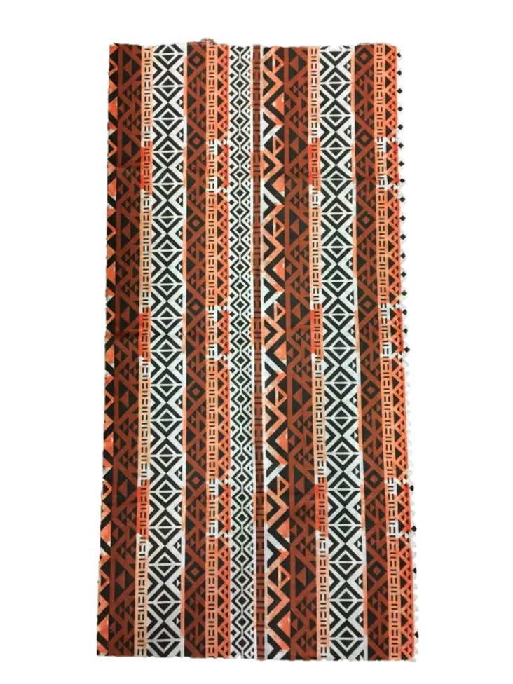 Putkihuivi, Ruskea-oranssi kuvioitu - Putkihuivit - B216 - 1