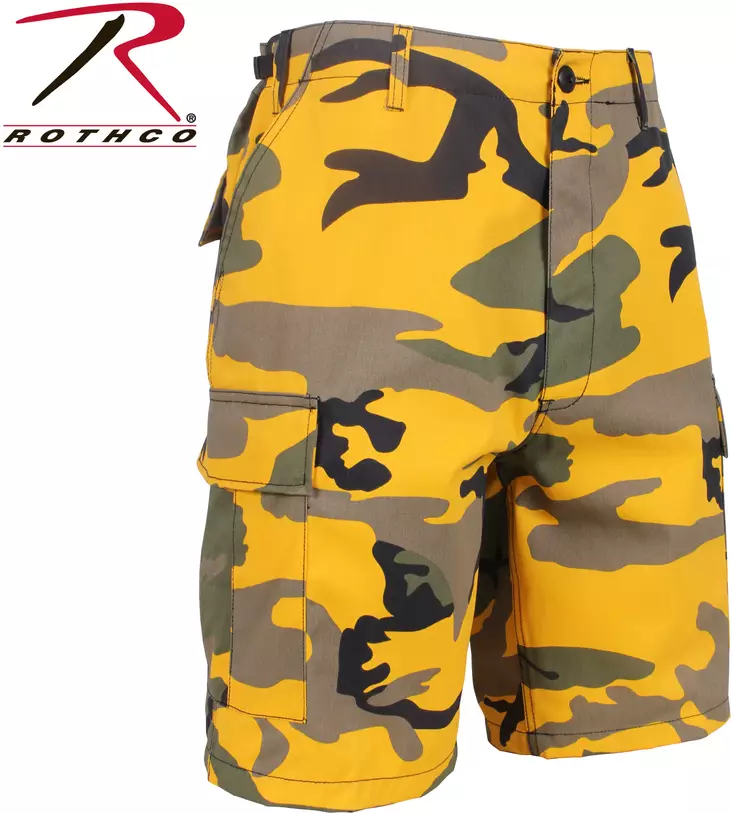 Shortsit, keltainen camo, stingray yello - Shortsit - ROT16 - 1