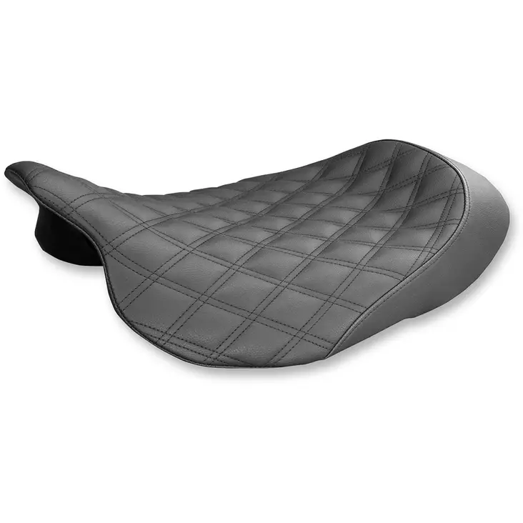 SOLO SEAT RENEGADE™ LS FRONT VINYL|SADDLEGEL™ PLAIN BLACK - Satulat ja satulanpäälliset - 08011036 - 1