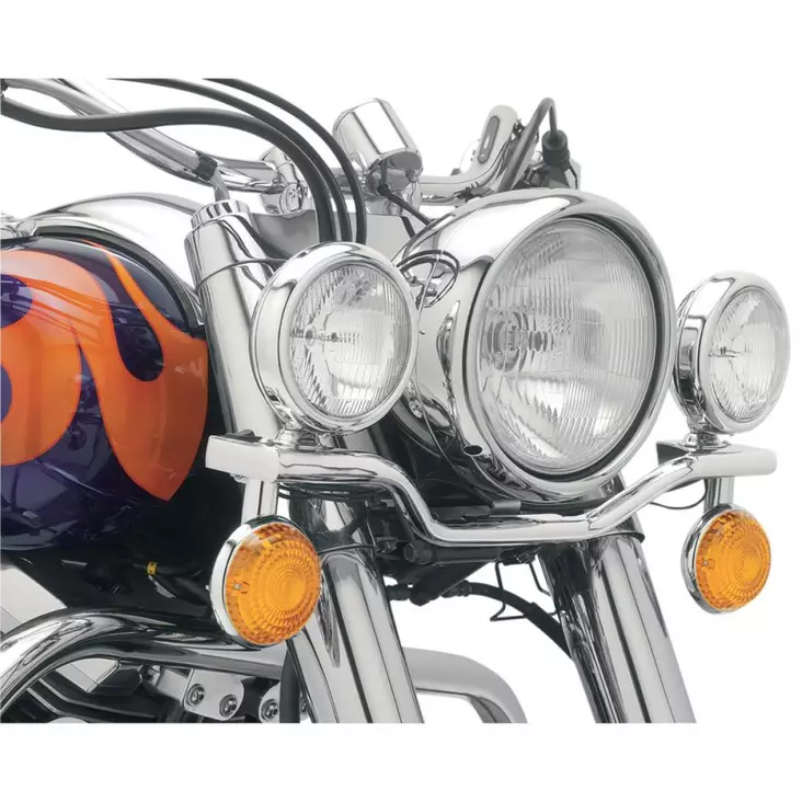 STEEL LIGHTBAR SPOTLIGHT KIT CHROME YAMAHA - Tuulilasit ja etumaskit - 20010616 - 1
