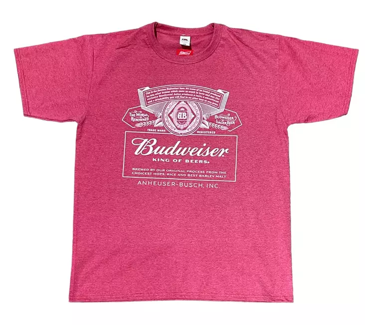 T-paita Budweiser Red Heather - T-paidat - TP1326 - 1