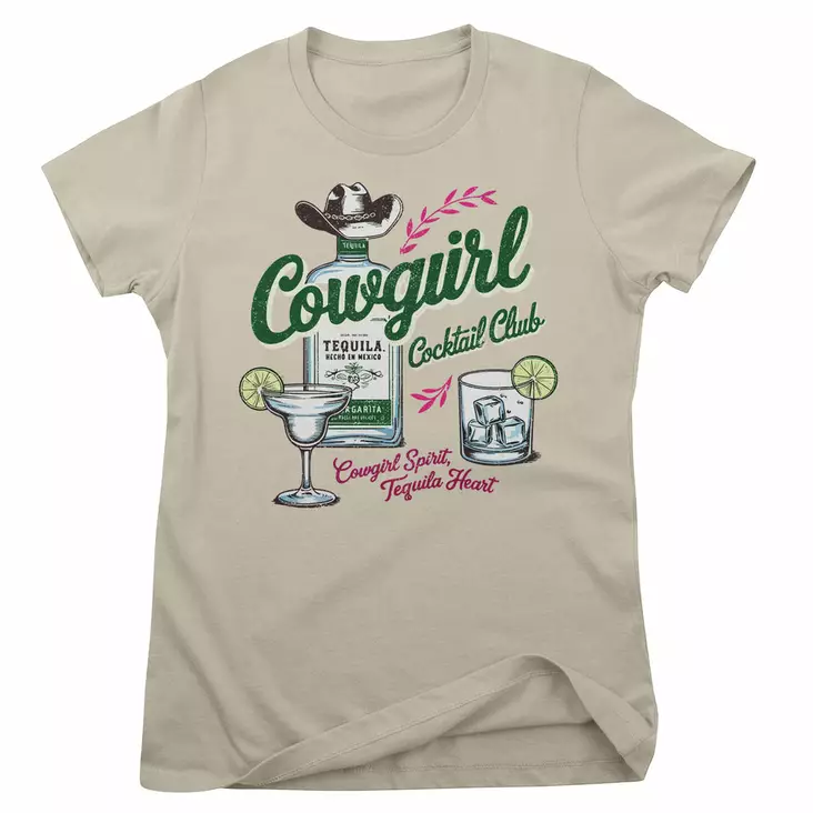 T-paita COWGIRL COCTAIL CLUB GIRLY TEE - T-paidat - NP856 - 1