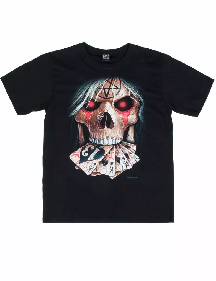 T-Paita, Dead man's hand skull - T-paidat - TP1046 - 1