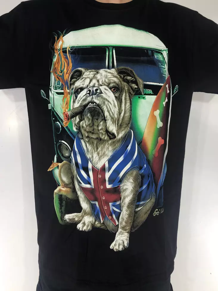 T-paita, Englanninbulldoggi, Superglow - T-paidat - TP1186 - 1