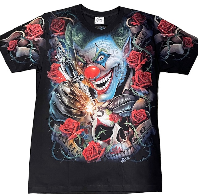 T-paita Tattoo Clown, musta - T-paidat - TP1356 - 1