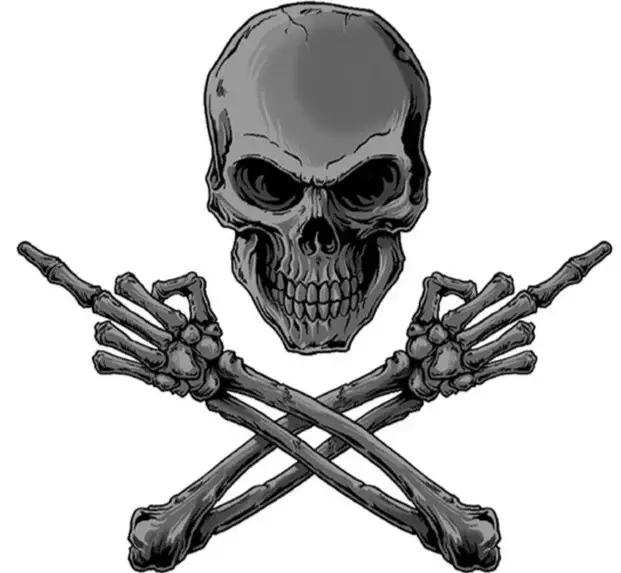 Tarra Middle Finger Skull - Tarrat - TAR336 - 1