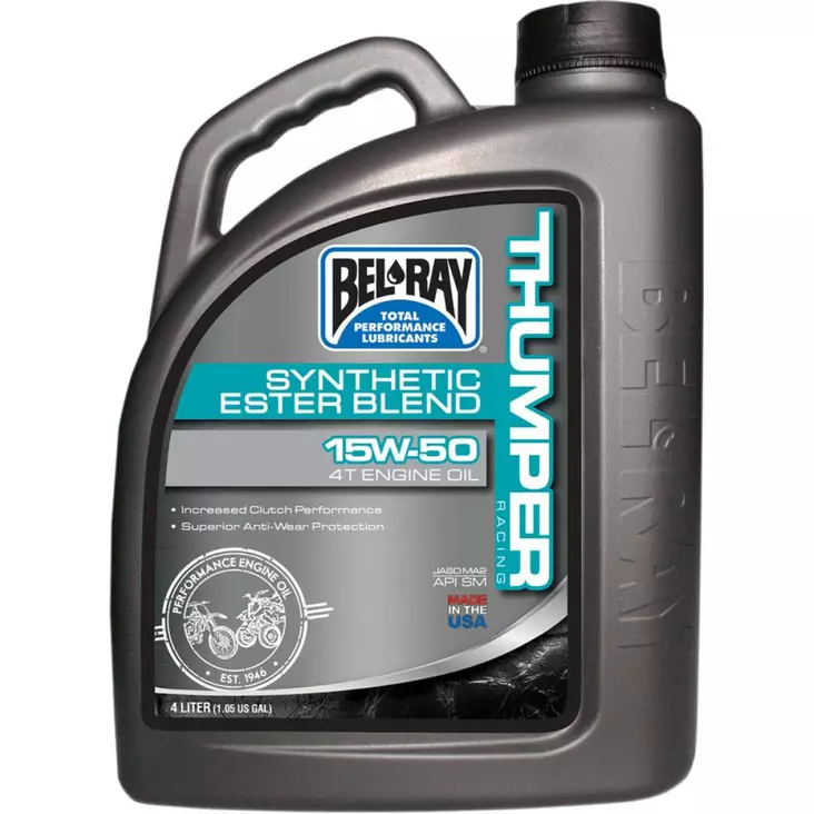 THUMPER RACING SYNTHETIC ESTER BLEND 4-STROKE ENGINE OIL 15W-50 4 LITER - Öljyt - 36010166 - 1