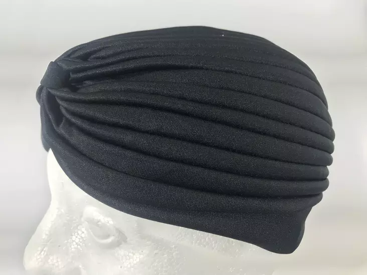 Turbaani, musta - Hiuskoristeet - HAT66 - 1