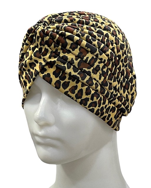 Turbaani, ruskea pantteri - Hiuskoristeet - HAT46 - 1