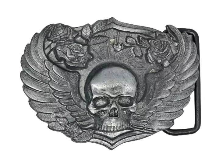 Vyönsolki kallo, siivet, ruusut - Soljet - VS866 - 1