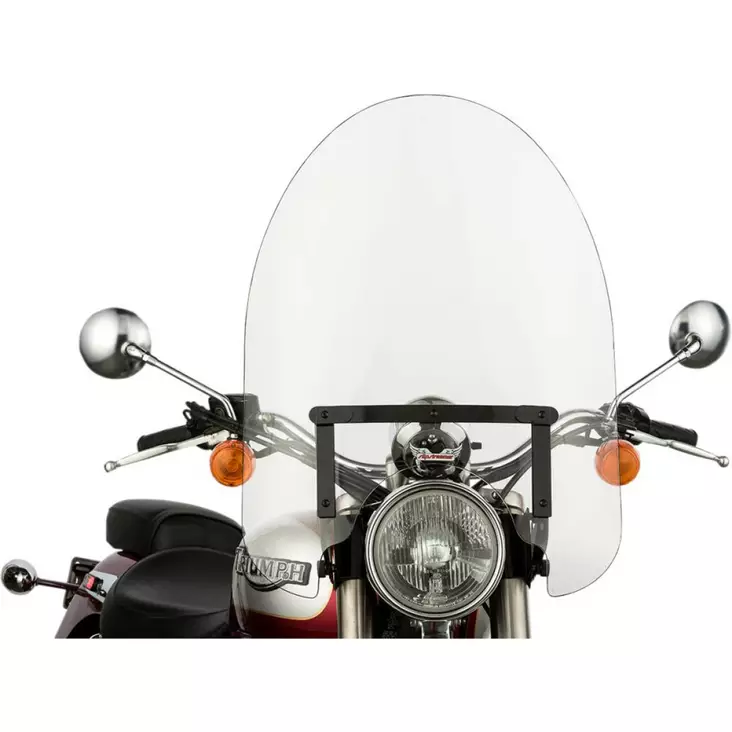 WINDSHIELD CRUISERS SS-30 CLASSIC TAPERED CLEAR | BLACK 22" - Tuulilasit ja etumaskit - 23130216 - 1