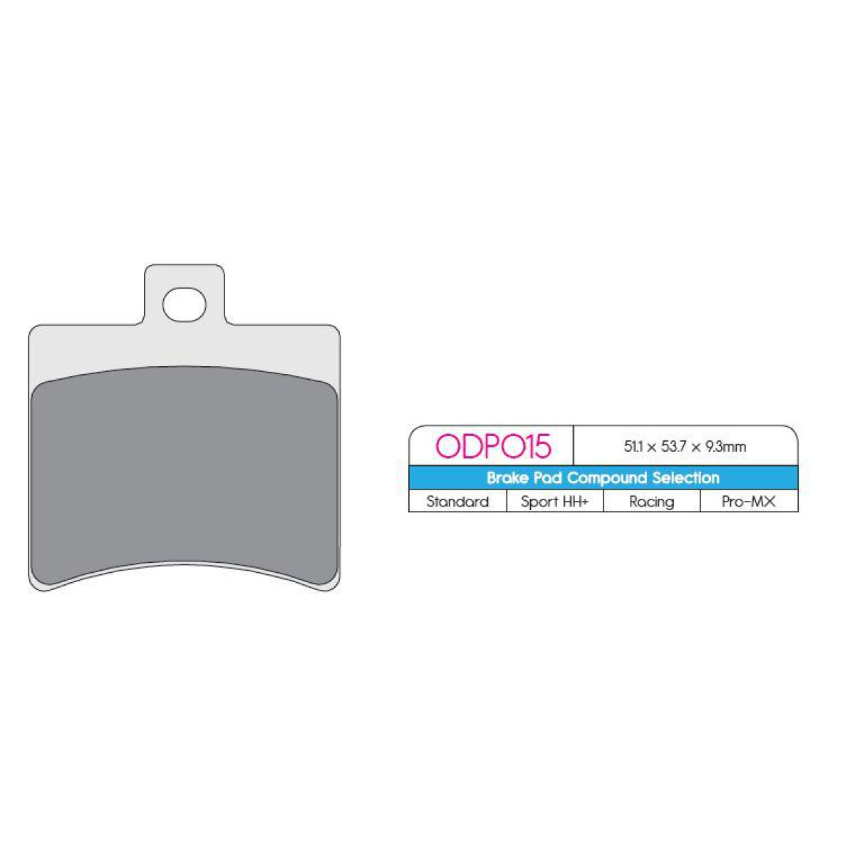 BRAKE PAD ODP SCOOTER ORGANIC COMPOUND ASBESTOS FREE Leatherheaven