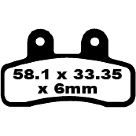 BRAKE PAD FA SERIES ORGANIC - Jarrupalat - 17220307 - 1