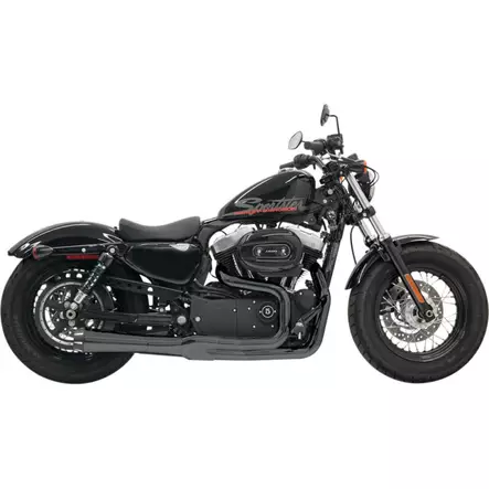 EXHAUST ROAD RAGE II MEGA POWER SHORT CHROME W/ BLACK END CAPS - Pakoputket ja niiden osat - 18001557 - 1