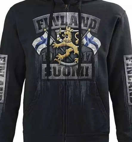 Huppari, Suomi liput ja Leijona - Hupparit - CU477 - 3