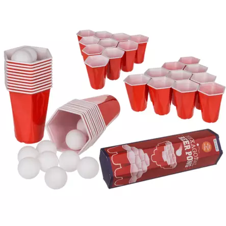 Juomapeli hexagon beer Pong 22+15 - Astiat - 793907 - 2