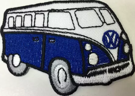 Kangasmerkki-VW Kleinbus-sininen - Kangasmerkit - K1197 - 1