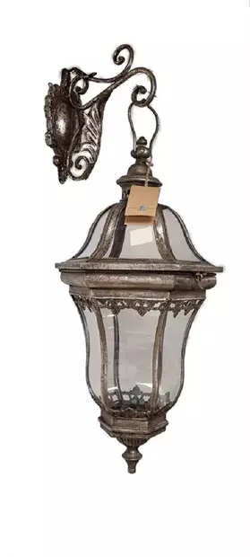 Lyhty ja seinäkoukku Antiikkityyli - Lyhty valaistus kynttilät - LYHTY17 - 1