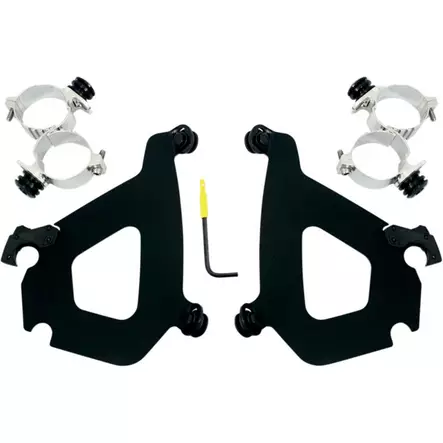 MOUNTING KIT TRIGGER-LOCK BULLET-FAIRING BLACK - Tuulilasit ja etumaskit - 23200107 - 1