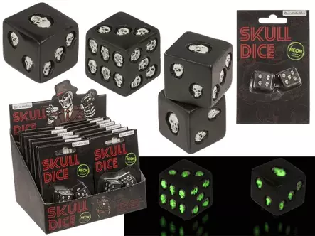 Pääkallonopat 2 kpl - Kallot, Halloweenrekvisiitta - HOR727 - 1