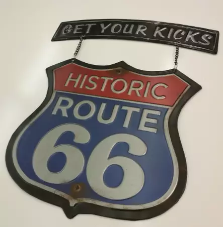 Route 66-peltikyltti - Taulut, kehykset - PELT67 - 2