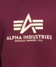 Alpha Collari dark cherry iso logo - Pitkähihaiset paidat - ALP147 - 4