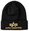 Alpha pipo3D keltainen logo musta pipo - Pipot - ALP97 - 1