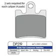 BRAKE PAD DP SINTERED REPLACEMENT STREET TOURING OFF-ROAD/ATV - Jarrupalat - 17210587 - 1