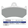 BRAKE PAD DP SINTERED REPLACEMENT STREET TOURING OFF-ROAD/ATV - Jarrupalat - 17212567 - 1
