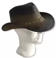 Cowboy-hattu nahkaa, kulunut ruskea - Hatut - HAT107 - 6