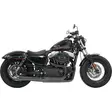 EXHAUST ROAD RAGE II MEGA POWER SHORT CHROME W/ BLACK END CAPS - Pakoputket ja niiden osat - 18001557 - 1