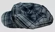Flatcap Harmaamusta ruutu, flanelli - Flat Capit - LC677 - 5