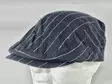 Flatcap, musta liituraita - Flat Capit - LC517 - 1