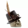 Kallo Steampunk Top Hat 15,5 x 30 cm - Kallot, Halloweenrekvisiitta - HOR437 - 3