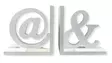 Kirjatuet @ ja &, valkoinen - Koriste-esineet - PRT1117 - 1