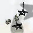 Korvakorut Musta tähti, n. 10mm - Korvakorut - KRV207 - 6