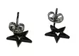 Korvakorut Musta tähti, n. 10mm - Korvakorut - KRV207 - 3