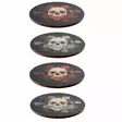 Lasinaluset Skulls and Roses, 4 kpl - Kallot, Halloweenrekvisiitta - HOR707 - 2