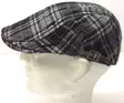Lätsä, harmaa musta ruutu flat cap - Flat Capit - LC457 - 4
