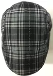 Lätsä, harmaa musta ruutu flat cap - Flat Capit - LC457 - 3