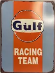 Peltikyltti GULF baby blue rasing team - Taulut, kehykset - PELT257 - 1