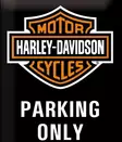 Peltikyltti HD B&S logo parking only - Taulut, kehykset - PELT167 - 1