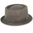 Ruskea Pork Pie hattu - Hatut - HAT147 - 1