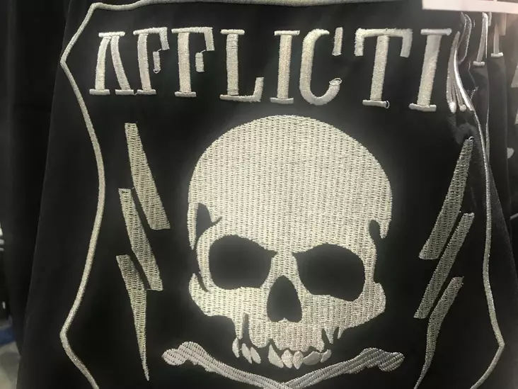 Affliction Shortsit musta pääkallo logo - Shortsit - HO557 - 1