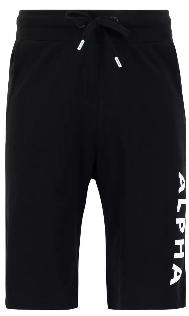 Alpha trikooshortsit, musta - Shortsit - ALP87 - 1