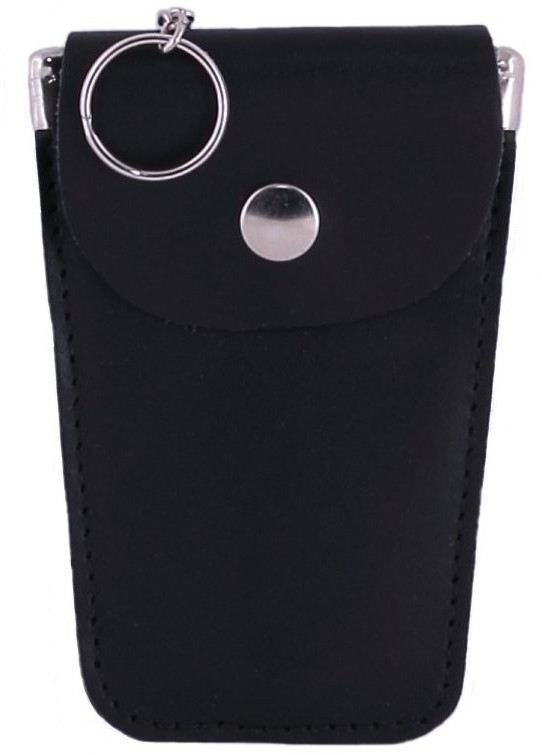 Avainkotelo pitkä mustaa nahkaa - Kotelot - KN417 - 1