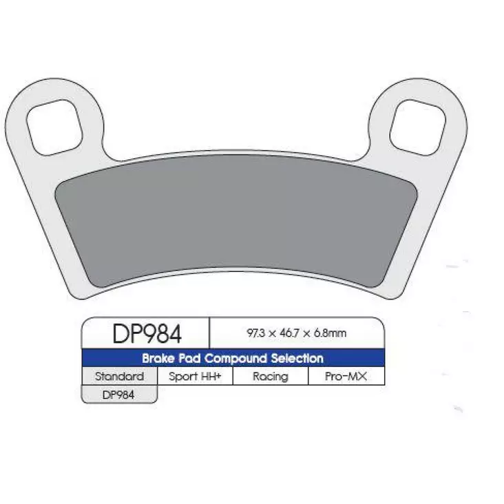 BRAKE PAD DP SINTERED REPLACEMENT STREET TOURING OFF-ROAD/ATV - Jarrupalat - 17210687 - 1